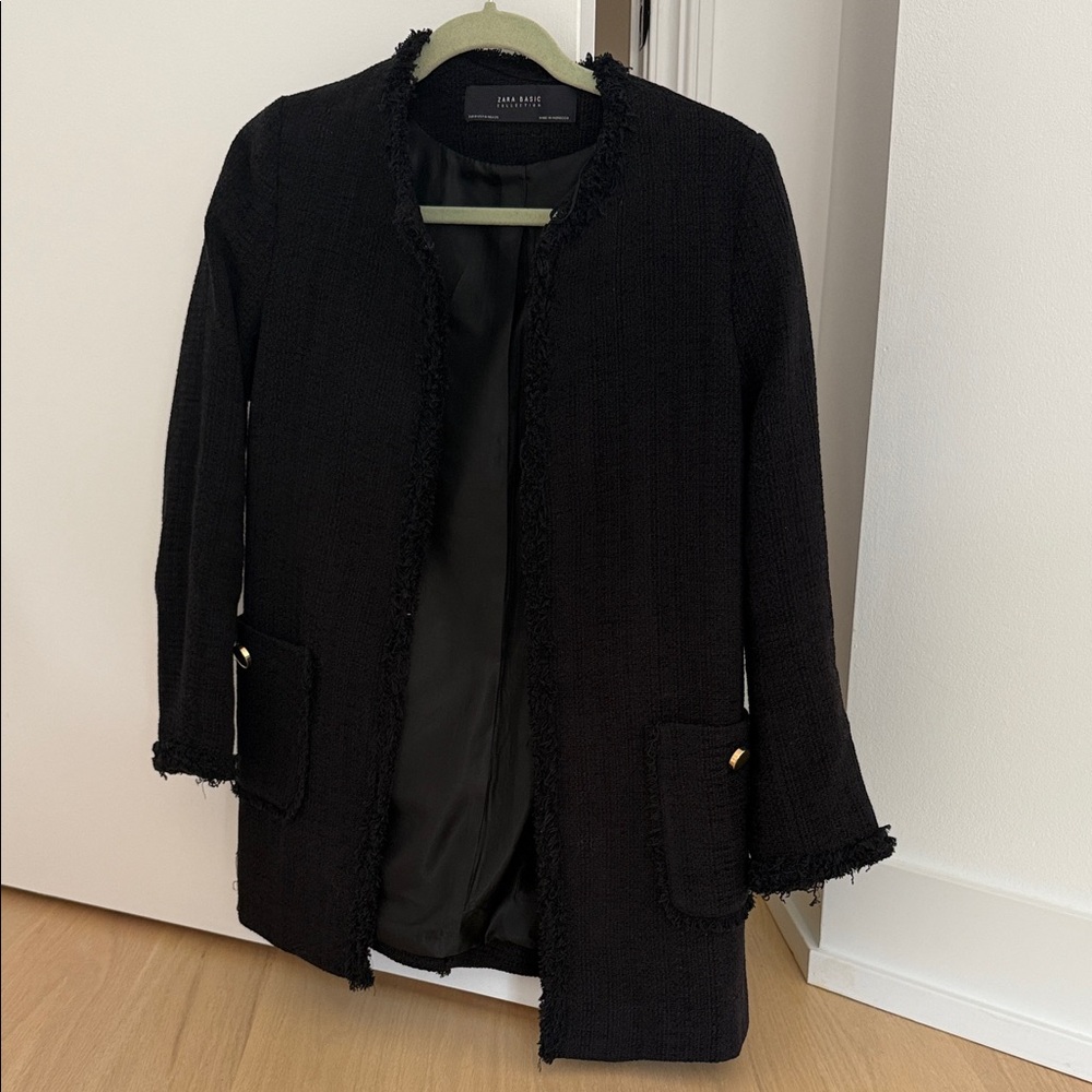 Zara tweed peacoat